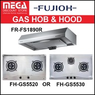FUJIOH BUNDLE: FR-FS1890R HOOD &amp; FH-GS5530 SVSS 3-BURNER GAS HOB OR FH-GS5520 SVSS 2-BURNER GAS HOB