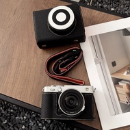 for Fuji X-E5 With 23mm/27mm 1:2.8 Lens FUJIFILM XE5 Leather Camera Case Bag Grip strap