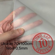 PP rigid mica plastic sheet cover agenda 70x100cm 0.5mm thick transparent matte color