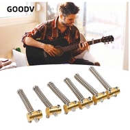 GOODV 6pcs Brass Saddles Set​, Brass ​Guitar Bridge Saddles​ ​Telecaster Saddles, ​Tele Style​ ​Elec
