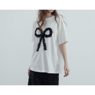 พร้อมส่ง สินค้าลิขสิทธิ์แท้ IRIS FASHION IS72357 Party bow shirt เสื้อยืดแฟชั่น ลายโบว์ หรูหรา ใส่เท