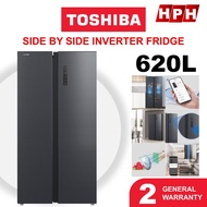 Toshiba Side By Side (620L) Fridge Refrigerator Peti Sejuk 电冰箱