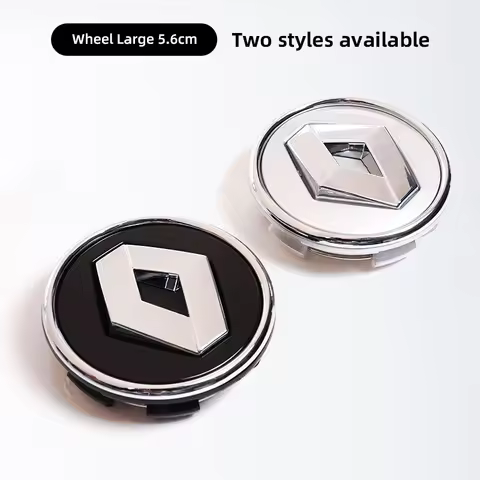 4Pcs 56mm Car Wheel Hub Center Caps Rim Cover Badge For Renault Clio Sandero Captur Megane R5 4 E-te