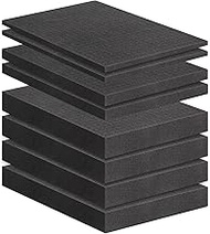 8 Pcs Pick and Pluck Foam 3 Sizes Pick Apart Foam Insert Pre-Cubed Pick Foam Padding Polyethylene Fo