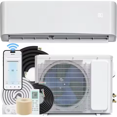 22 SEER2 12000 BTU Mini Split Air Conditioner Heat Pump System, WiFi Enabled 115V Inverter Ductless 