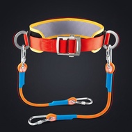 Fall Arrest Belt with Lanyard Padded Safety Harness with Double Lanyard Harness with Waist Pad Safeg