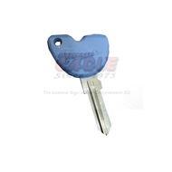 Vespa Key Blue GT15R (immo transponder chip sensor ID11 T5) Or Without Chip or with ID46 Blank
