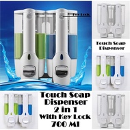2-Tube Liquid Soap Dispenser Double Soap Dispenser