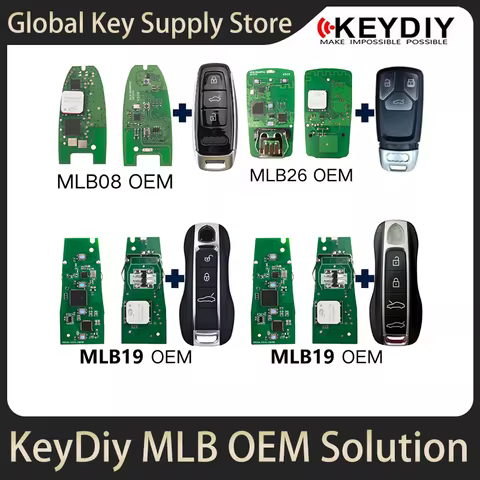 KeyDiy MLB08 MLB19 MLB26 OEM Solution for MLB System Keyless Remote Key Programming A4 Q5 A6 A8 Q7 7