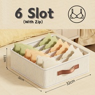 Multipurpose Foldable Closet Organizer Box Underwear Bra Panties Sock Lingerie Storage Box Wardrobe 