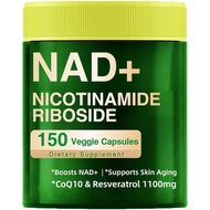 NAD+withPremiumNicotinamideRiboside,Trans-Resveratrol,Quercetin&CQ10-HealthyAging|BoostNAD+Levels,En