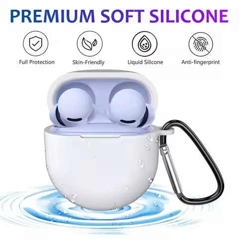 Solid Color Soft Silicone Earphone Case For Google Pixel Buds 2A Ultrathin Shockproof Protect Wirele