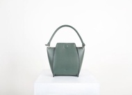 Mini Pine Bag 素皮革 牛奶盒造型 手提包 斜背包 側背包 綠色