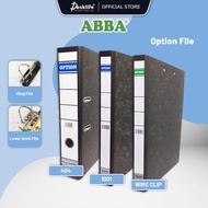 Desklife ABBA Option A4 2D Ring File Lever Arch File 404/Wire Clip/1001 -(PCS) Document File Folder 