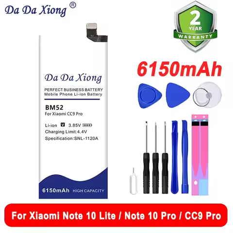 BN62 BM4S BM39 BN61 BM4T BM52 Battery For Xiaomi Redmi Note 2 2A 9 CC9 5 6 10X M4 10 11S 10X Lite Pr