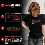 Kaos Distro WAY KANAN Premium - 4 PILIHAN DESAIN WAY KANAN - XBBU1