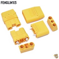 FENGLIN1I3 XT120(2+2) Charging Plug, 60A High Current Gold-Plated LI Battery Connector,  with Signal