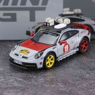 MiniGT Porsche Dakar 911 Dakar Uncle Rally No. 19 Alloy Car Model