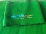 ผ้าสักหลาด Blue diamond พร้อมผ้าชิ่ง  เกรดย้อนขน สีเขียวเข้ม เนื้อเนียนสวย ใช้ได้ทั้ง 2หน้า  ขนาด  6