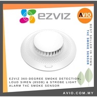 Ezviz Wifi Smoke Detector Battery 85dB Siren Strobe Light Alarm need A3 Gateway App T4C Smoke Sensor