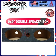 6x9'' Double Subwoofer Speaker Box Plywood