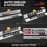 READY STOCK Biturbo 4Matic Biturbo 4Matic Plus V8 Biturbo 4 Matic Mercedes AMG Car Emblem M1OX