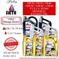 【💯ASLI】MINYAK HITAM ENJIN SIETH ENGINE OIL(0W20)(5W30)(5W40)(10W30)(10W40)(15W40)FULLY SEMI MINERAL 