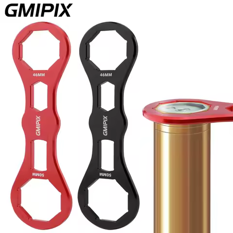 GMIPIX 46mm 50mm Fork Cap Wrench Motorcycle Fork Tube Cap Bolts Install and Removal Tool for Octagon