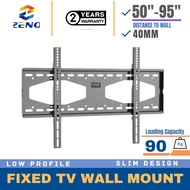ZENO F95 50"-90" Flat Panel Fixed Wall Mount TV  with Max VESA 700X500mm up to 99Lbs Fits 16 Inch Wo