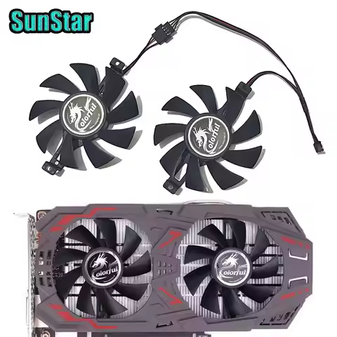 New 75MM P106-100 GTX 1050 TI GTX 960 GPU Cooler Fan For Colorful GeForce GTX 1060 1050 1050TI GTX 9