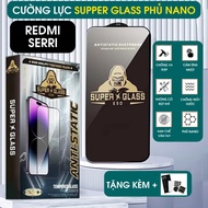 Tempered Glass Redmi 12 - Redmi 12C - Redmi 12R Super Glass with nano coating, limited fingerprints