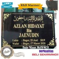 BATU NISAN MARMER 20x30 MAKAM TEBAL 2CM
