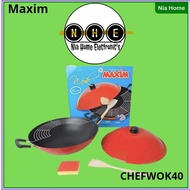 Maxim Chef Wok Non Stick 40 Cm CHEFWOK40 40 Cm Frying Pan