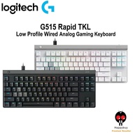 Logitech G515 RAPID TKL Wired Low Profile Magnetic Analog Gaming Keyboard
