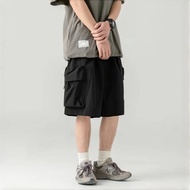 Loose-Fitting Elastic Waist Men's Shorts Plus Size Casual Loose Summer Sports Multi-Pocket Fashion M