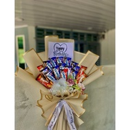 bouquet coklat bajet cloud9 wafer