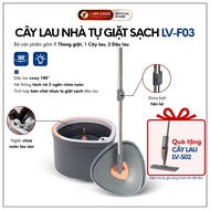 LUMICASA LV-F03 Smart Self-Washing Mop Includes 1 Washing Bucket, 1 Mop, 2 Mop Heads