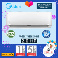 Midea Split Type Aurora White Inverter Aircon 2.0HP (FP-53AST020KEIV-W5)