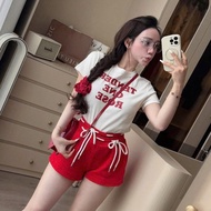 Luxurious women's summer set, luxurious women's clothing set NEW LAUNCHED MODEL, burnt red set, zip 