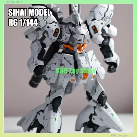 New SIHAI Model RG 1/144 MSN-04 Sazabi White Color Assembly Model Kit Action Figures Robot Plastic M