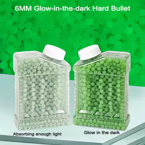MM-Luminous Fluorescent 6mm 0.12g Hard Round BB Balls Outdoor Shooting Game Accessories