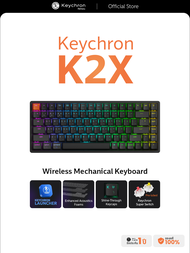 K2X wireless mechanical keyboard ขนาด 75% เชื่อต่อไร้สาย Bluetooth 5.2 ไฟลอด
