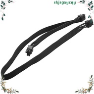 PCIe 8 Pin Male to Dual PCIe 2X 8 Pin (6+2) Male Power Adapter Cable for  Power Supply 25-Inch+9-Inc