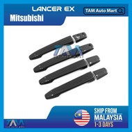 Mitsuibishi Lancer 2008 - 2017 Door Handle Cover Trim Carbon Fiber Pattern Mitsuibishi Lancer Car Ac