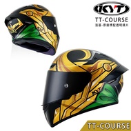 KYT Safety Helmet TT-COURSE Loki Full Cover TTC Marvel Co-Branded Villain Superman Headphone Slot Me