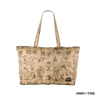 【HAPI+TAS】日本原廠授權 摺疊托特包- 米色彼得兔