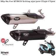 Motorcycle Exhaust Pipe For KYMCO Xciting 250/300 CT250 CT300  Escape Modified Stainless Steel Front Link Pipe Muffler D