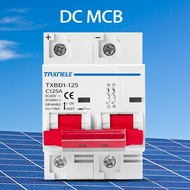 2P DC 600V Solar Mini Circuit Breaker สวิตช์แบตเตอรี่125A 100A DC MCB สำหรับระบบ PV ไฟฟ้าโซลาร์เซลล์