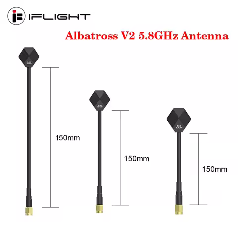 IFlight Albatross V2 SMA 5.8GHz 2.4dBi Antenna LHCP RP SMA / RHCP SMA 60MM/100MM/150MM for RC FPV Ra
