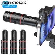 OPENMALL 18/36/64X Mobile Phone Camera Lens Clip-On Zoom Universal Phone Camera Telephoto Lens Optic